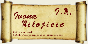 Ivona Milojičić vizit kartica